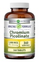 Amazing Formulas Chromium Picolinate 1000 Mcg | Tablets Supplement | Non-GMO | Gluten-Free | Made in USA (360 Count, 1 Pack)