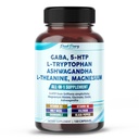 GABA, 5-HTP L-Tryptophan Ashwagandha Chamomile L-Theanine Magnesium