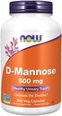 Nüüd Foods D-mannoos 500 mg 240 Veg Capsules