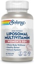 SOLARAY Liposomal Multivitamin for Women 50 Plus, Enhanced Absorption with Iron, Vitamin D, Vitamin C, B12, Biotin & More, Immune Support " Bone Health, Vegan, 30 Servings, 60 VegCaps