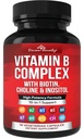 Divine Bounty Super B Complex Vitamins - All B Vitamins Including B12, B1, B2, B3, B5, B6, B7, B9, Folic Acid - Vitamin B Supplement - Support Healthy Energy Metabolism - 90 Vegetarian Capsules