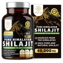 Pure Himalayan Shilajit Supplement for Men and Women, [40,000MG, Max Strength] Contains 50% Fulvic Acid with Over 85 Trace Minerals to Support Energy, Brain and Immunity, 120 Veg Caps
