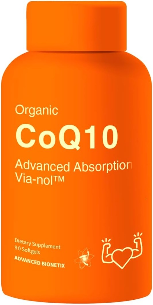 Geavanceerde absorptie 200mg CoQ10 m/zwarte peperextract. 90 Softgels. Antioxidant Supplement, Hart en Bloedvat Gezondheid, Hersengezondheid, Biologische, Glutenvrij, Energieproductie