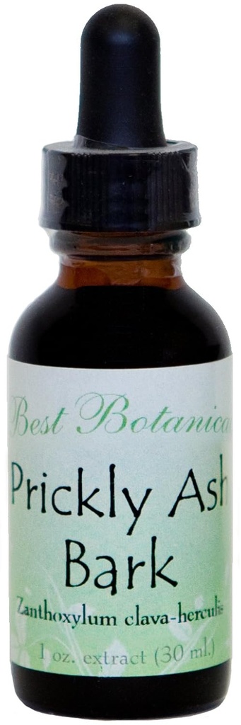 Najboljši botaniki Prickly Ash Bark Extract 1 oz.