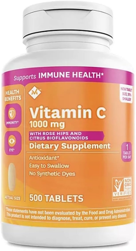 Liikme Mark C-vitamiin 1000 mg koos Rosehips ja Citrus Bioflavonoids (500 ct.)