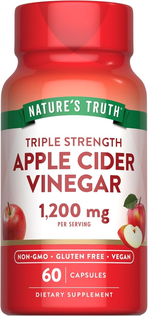 De waarheid van de natuur Apple Cider Vinegar Vegan Capsules 