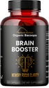 Bacopa, Organic Brain Booster, Nootropinis smegenų papildas, Bacopa Monnieri / Brahmi, už psichikos rykštė, Focus, Atmintis, ir kognityvinis sveikatingumas, 120 Capsules 500mg, 2 mėnesių tiekimo