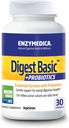 Enzymedica - Digest Basic + Probiyotiks, Essential Digestive Enzymes with Probiyotiks, 30 Capsules FFP