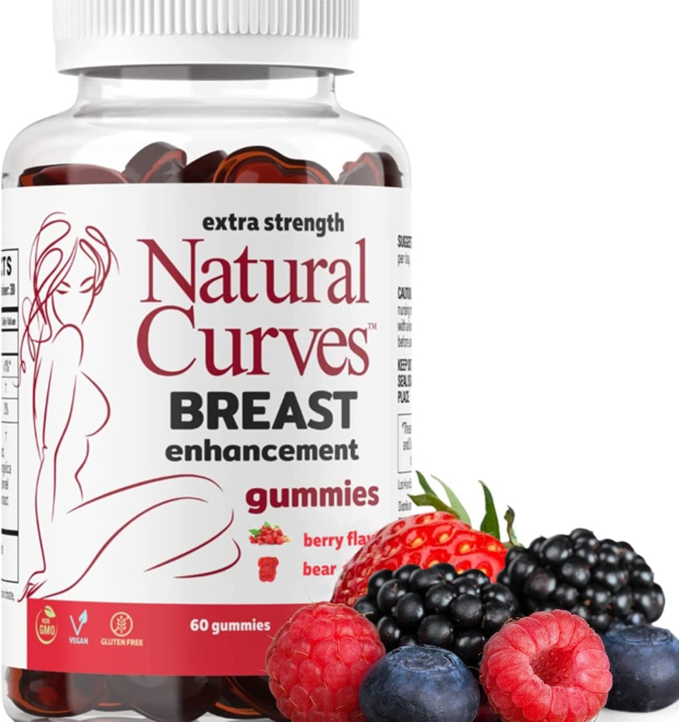 Breast izboljšanje Gumies – Bust Firming & Dviganje podpora – Rastlinsko-based zeliščni Formula za Fuller, Perkier prsi – Feminine Health Supplement – Made in USA – 60 Gummies
