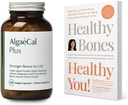 ALGAECAL Bundle Calcium Supplement for Women & Men Vitamin D3 & K2, Magnesium and Book by Lara Pizzorno Healthy Bones Healthy You, to Increase Bone Health, 1-Month Supply
