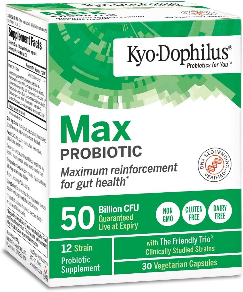 Kyo-Dophilus Max Probiyotiks, 30 Vegetarian Capsules