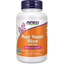 NOW Supplements, Red Yeast Rice 600 mg, Made with Organic Red Yeast Rice, 120 Veg Capsules