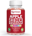 훌륭한 비타민 Apple Cider Vinegar Gummies - 소화 지원 및 일일 웰빙을위한 어머니가있는 ACV - 비 GMO, 60 Gummies