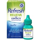 REFRESH RELIEVA FOR CONTACTS Lubricant Eye Drops Artificial Tears Contact Lens Rewetter, 0.27 fl oz (8 mL)