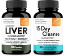 Sandhu's Liver Renew Cleanse Detox Support & 15 Day Gut Cleanse 女性と男性のためのサポートサプリメント
