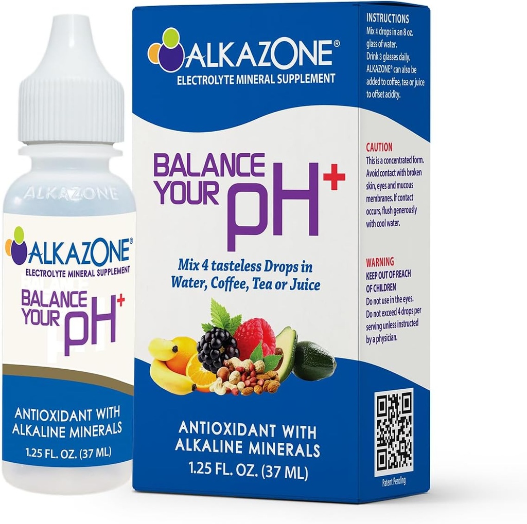 Alkazon Równowaga pH Plus przeciwutleniacze Alkaline Mineral Drops Ulepszyć swoją nawodnienie z każdej kropli!