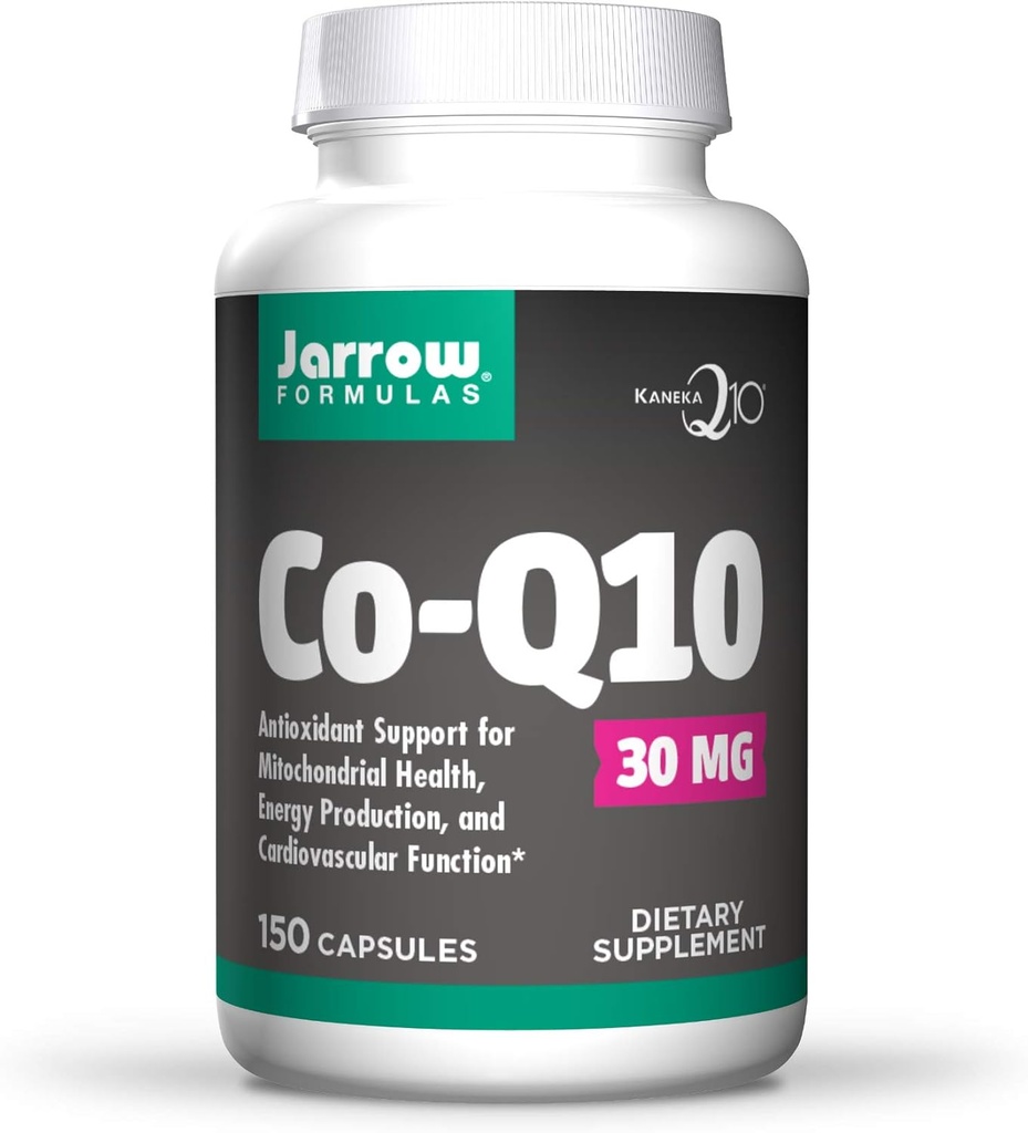 Jarow Formula Co-Q10 30 mg, Edistää sellumaisen energian tuotantoa, 30 mg, 150 Caps