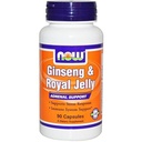 Now Foods Ginseng & Royal Jelly 90 Capsules