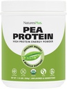 Natures Plus Organic Pea Protein - 1,1 lbs, Vegan Drink Powder - High Energy Protein, Hunger Suppressant, Muskelaufbau, fördert Herzgesundheit - Non-GMO, Vegetarisch, Glutenfrei - 25 Servierungen