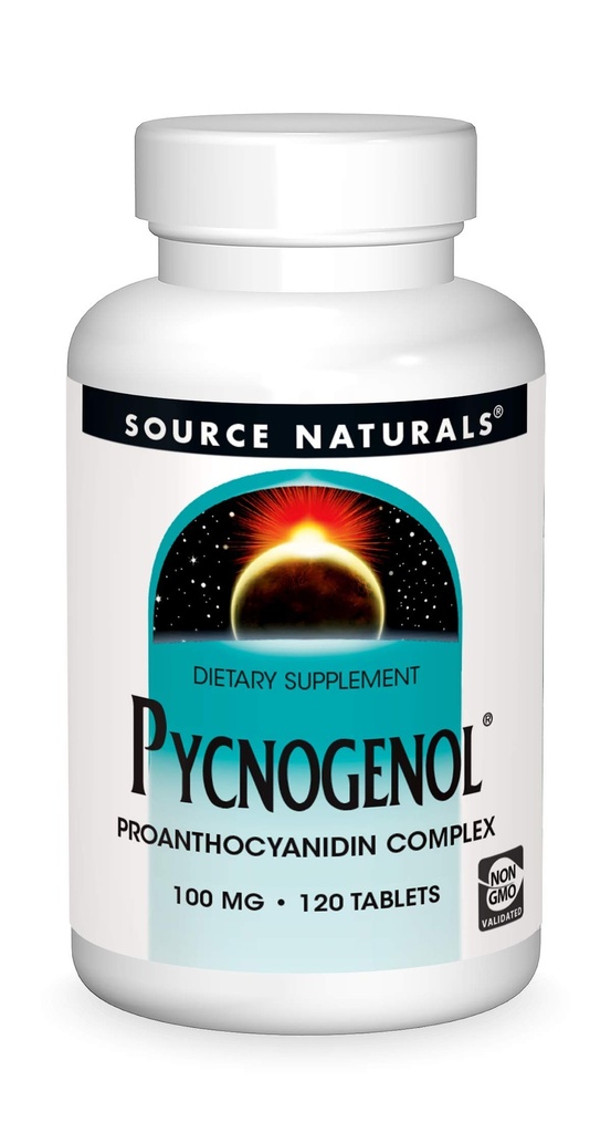 Source Naturals Pycnogenol, Proanthocyanidin Complex, 100 mg - 120 Tablets