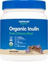 Nutricost Organic Inulin Powder 1LB (454 gram) 7 Gram Fiber Per Serving - fra Chicory Root - sertifisert USDA Organic