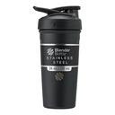 BlenderBottle Sport Flip Stainless Steel Shaker Bottle 24 oz Black | BPA Free Material