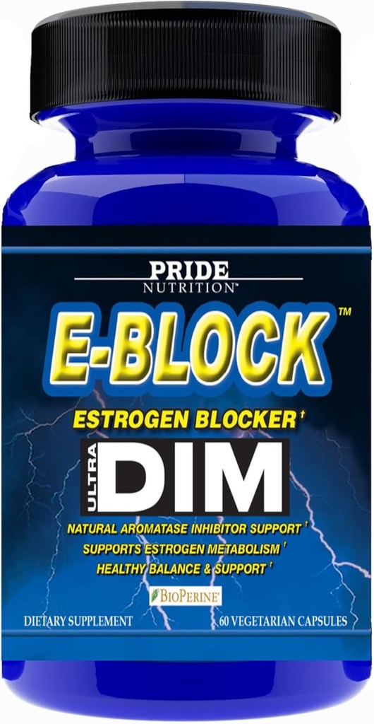 Harrotasunaren elikadura E-Block DIM gehigarria 700MG indar gehigarria Estrogen Blocker | Hormona-balantzea gizon eta emakumeentzat | M e n o p a u s e, Acne, Hot Flashes Relief, PCT eta P r o s t e Support 60 Ct.