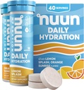 Nuun Daily Electrolyte таблетки с магнезий, калций, калий, хлорид и натрий, глутен безплатно, захар безплатно, & Веган, смесен цитрусов аромат, 4 пакет (40 Сервис Общо)