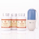 AEE Chi's Enterprise 120 Piece (3-Pack) Myomin promovează nivelurile de hormon sănătos capsule 500mg, piele și sănătate Organizator de pastile Bundle