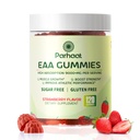 EAA Gummies 120 Gummies (Strawberry), Essential Amino Acids - All 9 Essential Aminos (EAA) and All Branched-Chain Aminos (BCAAs), Non-GMO, Gluten Free, Vegetarian Friendly