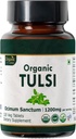 Tulsi 120 Таблети  готварски босилек на USDA Organic Holy Basil - Поддръжка на Stress Relief & Adaptgenic Balance - Диетична добавка120tab