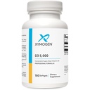 XYMOGEN D3 5000 - Bioavailable Vitamin D3 5000 IU (125 mcg) - High Strength Vitamin D Supplement for Immune Bone & Heart Health Support - 180 Softgels