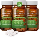 Bio Swiss Beta Glucan Immunity Power - 1,3D-1,6D Glucan עם ויטמין D - Immune Support Supplement for Enhanced Defense and Wellness - טבעוני, Gluten-Free (180 קפסולות)