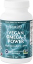 BRAINMD Dr Amen Vegan Omega-3 Power - 60 Bitki-based Softgels - 1,100 mg of EPA & DHA - Supports Focus, Memory & Heart Health - Vegan, Gluten Free & Non-GMO - 30 Baxışlar