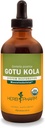 Herb Pharm Certified Organic Gotu Kola Liquid Extract for Muskuloskeletale System Support - 4 Ounce
