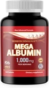Dr.K&C HNHusa Mega Albumin Protein 1000mg 180 Tablets Healthy Kidney Liver Function Wellness Overall Health Support Energy Life Balance Supplement 180tabs 1pk