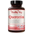 High Strength Quercetin 500mg Capsules - Once Daily Powerful Antioxidant Quercetin Supplement for Heart Aging Skin Brain and Immune Support - Vegan Friendly Gluten-Free Made in the USA (200 Servings)