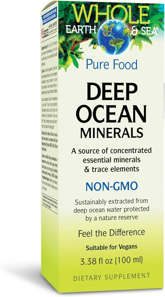 Natural Factors Whole Earth & Sea, Deep Ocean Minerals, 3.38 oz