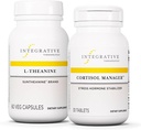 Integrative Therapeutics Bundle with Cortisol Manager, 30 Tablets & L-Theanine, 60 Capsules - Cortisol Manager for Stress Support with Ashwagandha* - L-Theanine to Support a Relaxed State*