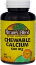 Nature 's Blend Chewable Calcium 500 mg, 100 Tablet (Paket 5)