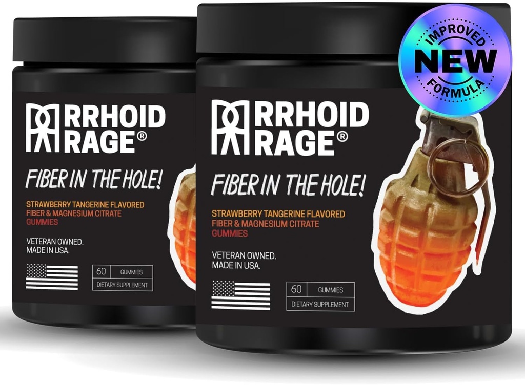 Fiber i Magnesi Grulandes, implementació de Salut Digest, Relives Constip, Ajuda a prevenir Hemorrhoids, té tant Sluble i Insoluble Fiber, fet als EUA, 60 ct (2)