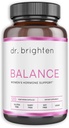 Д-р Brighten Balance - Hormone Balance за жени с Chasteberry и DIM - Цели Хормонална Акне, Периодични проблеми, & PMS - Веган, Non-GMO