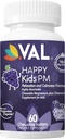 VAL Kids PM Magnézium Gummeaux 124; Sugar-Free Chewable Tablets with Chammile, Magnézium Glycinate + Citrate + Taurate Y. 124; B6-vitamin & C-vitamin