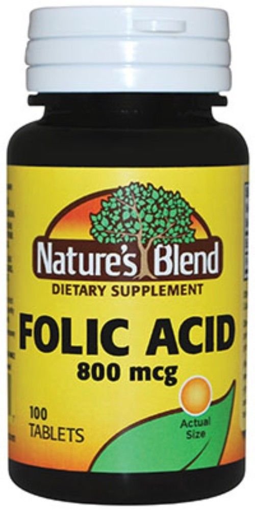 Folic Acid 800 mcg 800 mcg 100 Tabs