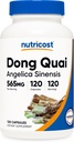 Nutricost Dong Quai 565mg, 120 capsule - Gluten capsule fără gluten, non-GMO, vegetarian - Angelica Sinensis