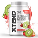 Xtend Original BCAA Powder, 7g BCAAs and 2.5g L-Glutamine for Muscle Recovery Hydration and Lean Muscle, Sugar Free Intra and Post Workout Drink with Electrolytes, Strawberry Kiwi Splash, 90 Servings