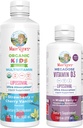 MaryRuth Organics Kids Multivitamin Liposomal (Strawberry Cherry & Vanilla) & Βιταμίνη D3 Liposomal (Mixed Berry) Clean Label Project Επαληθευμένο® Βιταμίνες για Ανοσία & Συνολική Ευεξία, Vegan, Μη ΓΤΟ