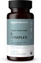 Elementer Organic Hel Food B Complex, 98% Hel Food Source, Kost og andre ingredienser afledt af hele fødevarer, 60 tabletter