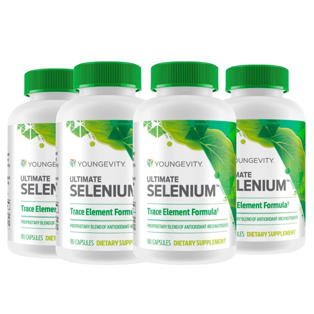 Youngevity Ultimate Selenium + Cofactors - Essential Mineral Supplement for Immune Support, Antioxidant Defense, Thyroid Function, and Cellular Health (I-selenomethionine) - (90 Capsules)