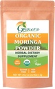 Grenera Organic Moringa Powder - 2.2 lbs (35.2 oz) | Moringa Oleifera Leaf Powder Lab Testad för Purity | Moringa Powder Organic Perfect för Smoothies, Drinks, Tea & Recept | 100% Raw från Indien